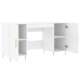 Schreibtisch aus weißem Holzwerkstoff 140x50x75 cm von vidaXL, Schreibtische - Ref: Foro24-829532, Preis: 125,15 €, Rabatt: %