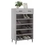 Engineered wood gray Sonoma shoerack 60x35x105 cm by vidaXL, Closets and storage - Ref: Foro24-829634, Price: 64,96 €, Discou...