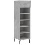 Concrete gray engineered wood shoe rack 30x35x105 cm by vidaXL, Closets and storage - Ref: Foro24-829696, Price: 44,03 €, Dis...