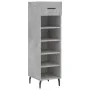 Concrete gray engineered wood shoe rack 30x35x105 cm by vidaXL, Closets and storage - Ref: Foro24-829696, Price: 43,66 €, Dis...