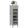 Betongraues Schuhregal aus Holzwerkstoff, 30 x 35 x 105 cm von vidaXL, Schränke und Lagerung - Ref: Foro24-829696, Preis: 44,...