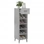 Concrete gray engineered wood shoe rack 30x35x105 cm by vidaXL, Closets and storage - Ref: Foro24-829696, Price: 43,66 €, Dis...