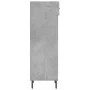 Concrete gray engineered wood shoe rack 30x35x105 cm by vidaXL, Closets and storage - Ref: Foro24-829696, Price: 43,66 €, Dis...