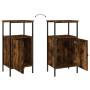 Nightstands 2 pcs engineered wood smoked oak 41x31x80 cm by vidaXL, Nightstands - Ref: Foro24-825928, Price: 60,17 €, Discoun...