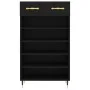 Zapatero madera de ingeniería negro 60x35x105 cm de vidaXL, Armarios y almacenamiento - Ref: Foro24-829589, Precio: 90,17 €, ...