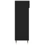 Black engineered wood shoe rack 60x35x105 cm by vidaXL, Closets and storage - Ref: Foro24-829589, Price: 91,58 €, Discount: %