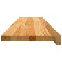 Peldaños de escalera 16 uds madera maciza roble marrón claro
