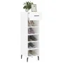 White engineered wood shoe rack 30x35x105 cm by vidaXL, Closets and storage - Ref: Foro24-829692, Price: 60,62 €, Discount: %