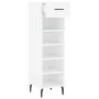 White engineered wood shoe rack 30x35x105 cm by vidaXL, Closets and storage - Ref: Foro24-829692, Price: 60,62 €, Discount: %