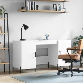 Sperrholz Schreibtisch glänzend weiß 140x50x75 cm von vidaXL, Schreibtische - Ref: Foro24-829558, Preis: 135,35 €, Rabatt: %