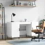 Sperrholz Schreibtisch glänzend weiß 140x50x75 cm von vidaXL, Schreibtische - Ref: Foro24-829558, Preis: 135,35 €, Rabatt: %