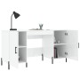 Escritorio madera contrachapada blanco brillante 140x50x75 cm de vidaXL, Escritorios - Ref: Foro24-829558, Precio: 136,92 €, ...
