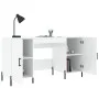 Sperrholz Schreibtisch glänzend weiß 140x50x75 cm von vidaXL, Schreibtische - Ref: Foro24-829558, Preis: 135,35 €, Rabatt: %
