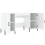 Sperrholz Schreibtisch glänzend weiß 140x50x75 cm von vidaXL, Schreibtische - Ref: Foro24-829558, Preis: 137,03 €, Rabatt: %