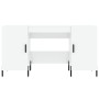 Escritorio madera contrachapada blanco brillante 140x50x75 cm de vidaXL, Escritorios - Ref: Foro24-829558, Precio: 136,92 €, ...