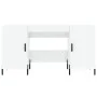 Sperrholz Schreibtisch glänzend weiß 140x50x75 cm von vidaXL, Schreibtische - Ref: Foro24-829558, Preis: 135,35 €, Rabatt: %