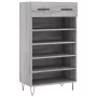 Zapatero madera de ingeniería gris Sonoma 60x35x105 cm de vidaXL, Armarios y almacenamiento - Ref: Foro24-829610, Precio: 57,...