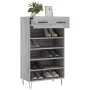 Zapatero madera de ingeniería gris Sonoma 60x35x105 cm de vidaXL, Armarios y almacenamiento - Ref: Foro24-829610, Precio: 57,...