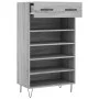 Zapatero madera de ingeniería gris Sonoma 60x35x105 cm de vidaXL, Armarios y almacenamiento - Ref: Foro24-829610, Precio: 57,...