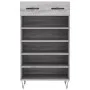 Zapatero madera de ingeniería gris Sonoma 60x35x105 cm de vidaXL, Armarios y almacenamiento - Ref: Foro24-829610, Precio: 57,...