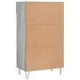 Zapatero madera de ingeniería gris Sonoma 60x35x105 cm de vidaXL, Armarios y almacenamiento - Ref: Foro24-829610, Precio: 57,...