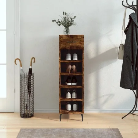 Engineered wood smoked oak shoemaker 30x35x105 cm by vidaXL, Closets and storage - Ref: Foro24-829697, Price: 43,31 €, Discou...