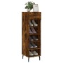 Holzwerkstoff geräucherte Eiche Zapatero 30x35x105 cm von vidaXL, Schränke und Lagerung - Ref: Foro24-829697, Preis: 44,03 €,...