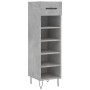 Concrete gray engineered wood shoe rack 30x35x105 cm by vidaXL, Closets and storage - Ref: Foro24-829672, Price: 42,17 €, Dis...