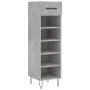 Zapatero madera de ingeniería gris hormigón 30x35x105 cm de vidaXL, Armarios y almacenamiento - Ref: Foro24-829672, Precio: 4...