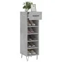 Zapatero madera de ingeniería gris hormigón 30x35x105 cm de vidaXL, Armarios y almacenamiento - Ref: Foro24-829672, Precio: 4...