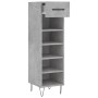 Concrete gray engineered wood shoe rack 30x35x105 cm by vidaXL, Closets and storage - Ref: Foro24-829672, Price: 42,17 €, Dis...