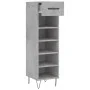 Zapatero madera de ingeniería gris hormigón 30x35x105 cm de vidaXL, Armarios y almacenamiento - Ref: Foro24-829672, Precio: 4...