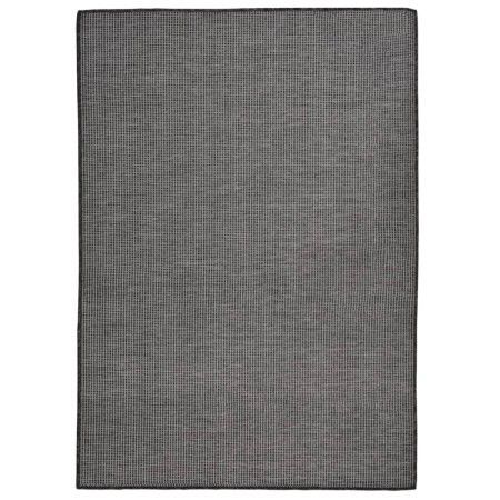 Grauer Flachgewebe-Außenteppich 140x200 cm von vidaXL, Teppiche - Ref: Foro24-340775, Preis: 48,98 €, Rabatt: %