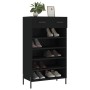 Schwarzes Schuhregal aus Holzwerkstoff, 60 x 35 x 105 cm von vidaXL, Schränke und Lagerung - Ref: Foro24-829621, Preis: 82,28...