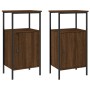Nachttische 2 Stück Ingenieurholz braune Eiche 41x31x80 cm von vidaXL, Nachttische - Ref: Foro24-825932, Preis: 68,72 €, Raba...