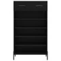 Black engineered wood shoe rack 60x35x105 cm by vidaXL, Closets and storage - Ref: Foro24-829621, Price: 81,29 €, Discount: %