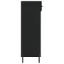 Black engineered wood shoe rack 60x35x105 cm by vidaXL, Closets and storage - Ref: Foro24-829621, Price: 81,29 €, Discount: %