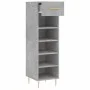 Concrete gray engineered wood shoe rack 30x35x105 cm by vidaXL, Closets and storage - Ref: Foro24-829664, Price: 40,45 €, Dis...
