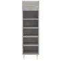 Concrete gray engineered wood shoe rack 30x35x105 cm by vidaXL, Closets and storage - Ref: Foro24-829664, Price: 40,45 €, Dis...