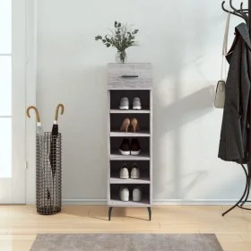 Sonoma gray engineered wood shoe rack 30x35x105 cm by vidaXL, Closets and storage - Ref: Foro24-829698, Price: 44,95 €, Disco...