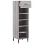 Sonoma gray engineered wood shoe rack 30x35x105 cm by vidaXL, Closets and storage - Ref: Foro24-829698, Price: 44,95 €, Disco...