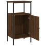 Nachttische 2 Stück Ingenieurholz braune Eiche 41x31x80 cm von vidaXL, Nachttische - Ref: Foro24-825932, Preis: 68,72 €, Raba...