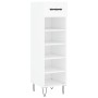 White engineered wood shoe rack 30x35x105 cm by vidaXL, Closets and storage - Ref: Foro24-829668, Price: 66,91 €, Discount: %