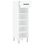 White engineered wood shoe rack 30x35x105 cm by vidaXL, Closets and storage - Ref: Foro24-829668, Price: 66,91 €, Discount: %