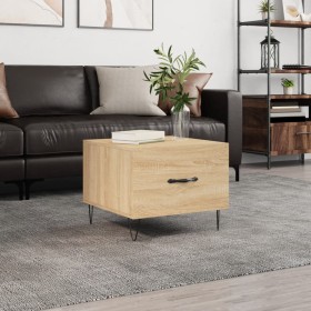 Mesa de centro madera contrachapada roble Sonoma 50x50x40 cm de vidaXL, Mesas de centro - Ref: Foro24-829386, Precio: 37,75 €...