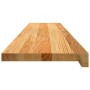 Peldaños de escalera 20 uds madera maciza roble marrón claro