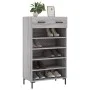 Sonoma gray engineered wood shoe rack 60x35x105 cm by vidaXL, Closets and storage - Ref: Foro24-829618, Price: 80,11 €, Disco...