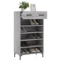 Sonoma gray engineered wood shoe rack 60x35x105 cm by vidaXL, Closets and storage - Ref: Foro24-829618, Price: 80,11 €, Disco...
