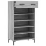 Sonoma gray engineered wood shoe rack 60x35x105 cm by vidaXL, Closets and storage - Ref: Foro24-829618, Price: 80,11 €, Disco...