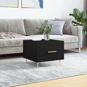 Black plywood coffee table 50x50x40 cm by vidaXL, Coffee table - Ref: Foro24-829366, Price: 51,57 €, Discount: %